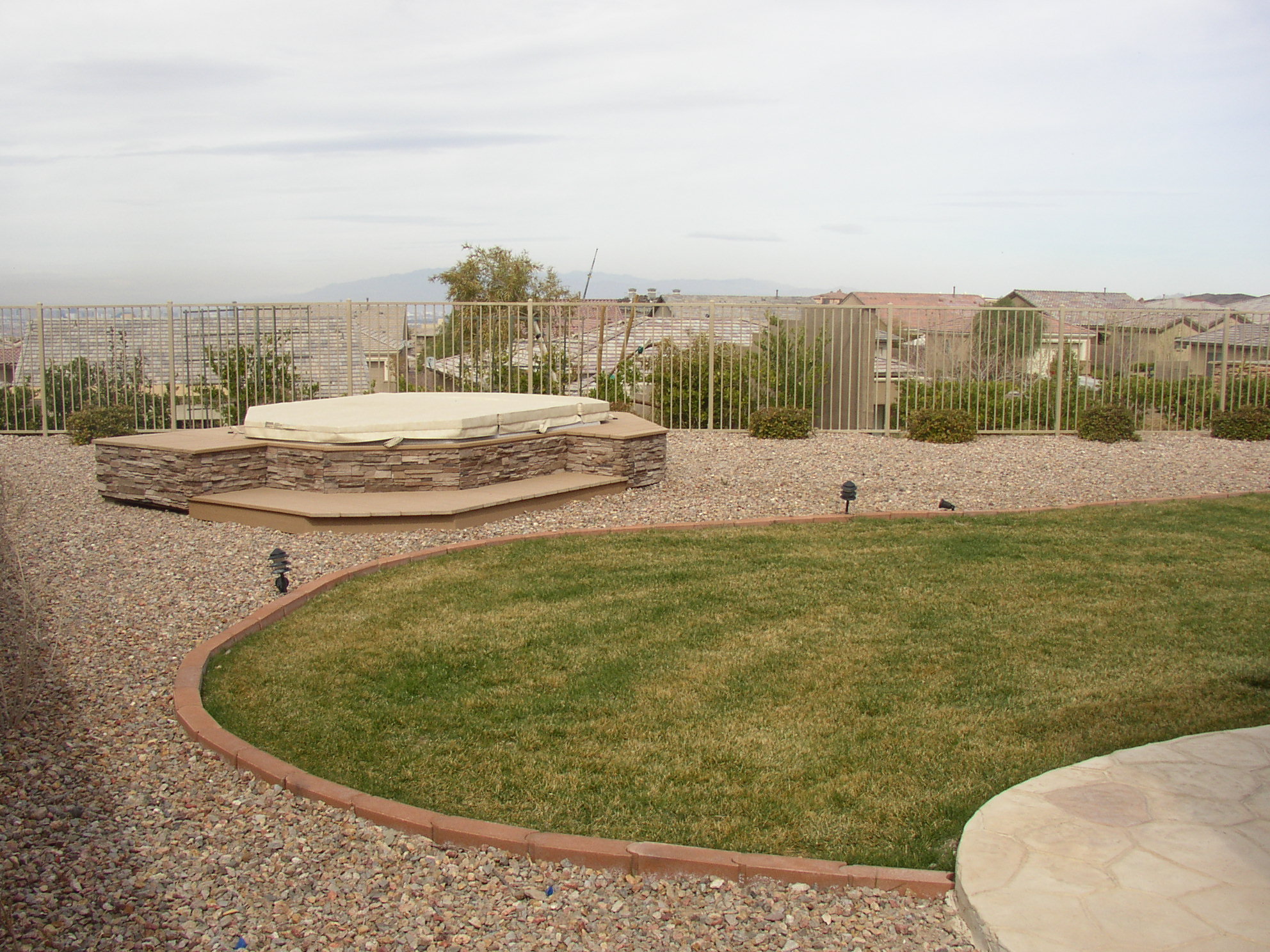 Budget desert backyard